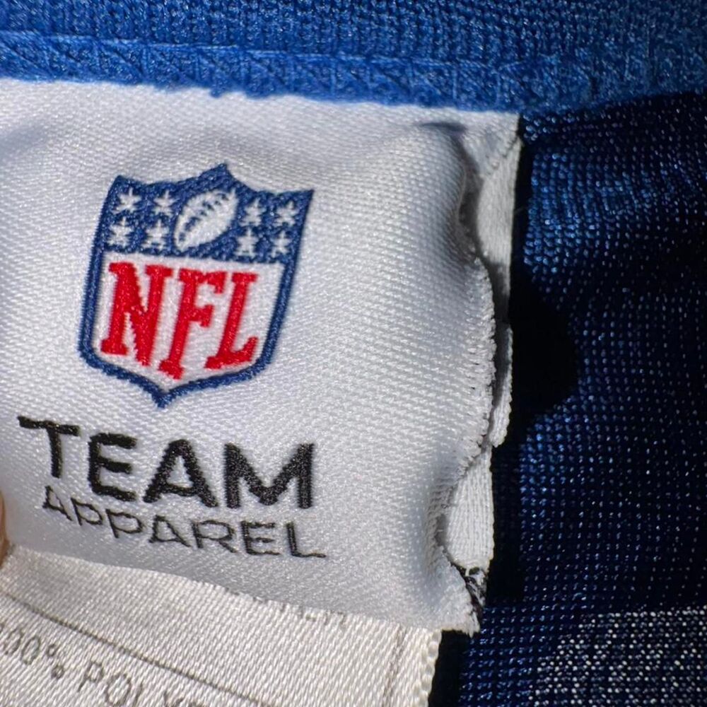 Nfl Men's Blue and Navy T-shirt - Picture 3 of 4